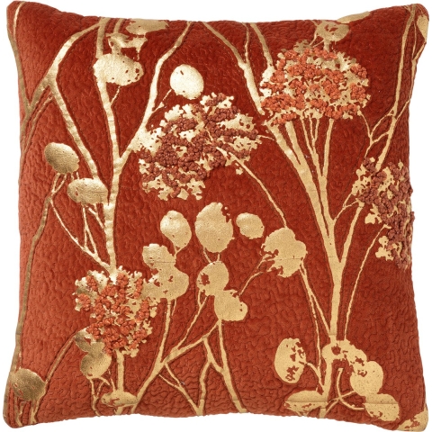 MABELLE | Sierkussen | 45x45 cm Potters Clay | Oranje | Hoii | met G