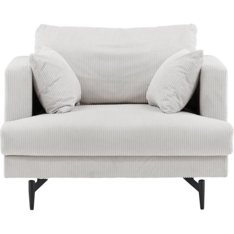 Svea - Ruma fauteuil - ribstof - beige