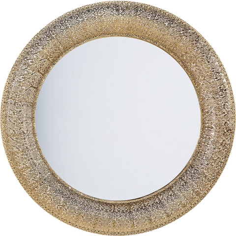 Beliani - CHANNAY - Wandspiegel - Goud - Metaal