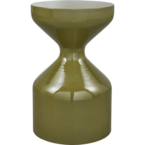 WOOOD Floyd Bijzettafel - Metaal - Groen - 47x30x30