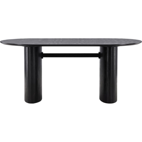 Svea - Zova deens ovale eettafel - 180 x 75 cm - zwart