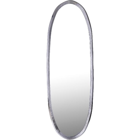 PTMD Limera Black alu oval mirror irregular border L
