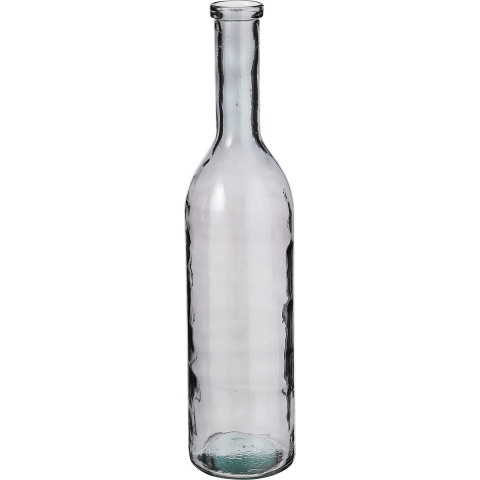 Mica Decorations Rioja Glazen Fles - H75 x Ø18 cm - Donkergrijs