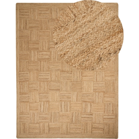 Beliani - ESENTEPE - Vloerkleed - Beige - 300 x 400 cm - Jute