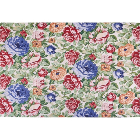 Beliani - FARWAN - Vloerkleed - Multicolor - 200 x 300 cm - Katoen