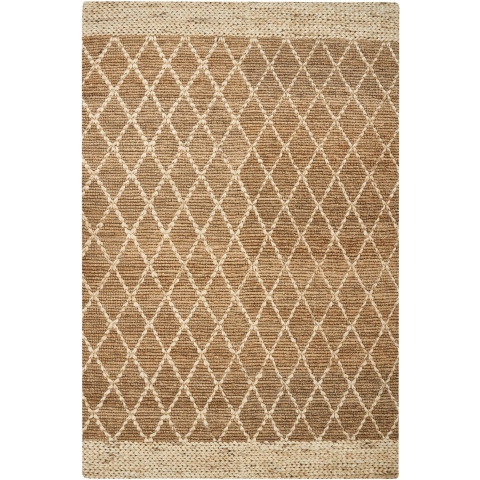 Beliani - ZORAVA - Laagpolig vloerkleed - Beige - 200 x 300 cm - Jute