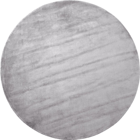 Beliani-GESI II-Laagpolig vloerkleed-Lichtgrijs-140 cm-Viscose