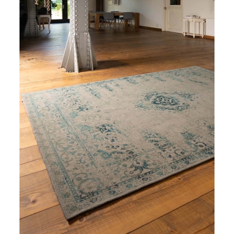 Heritaged Vintage vloerkleed Nomad - grijs|blauw - 160x240 cm