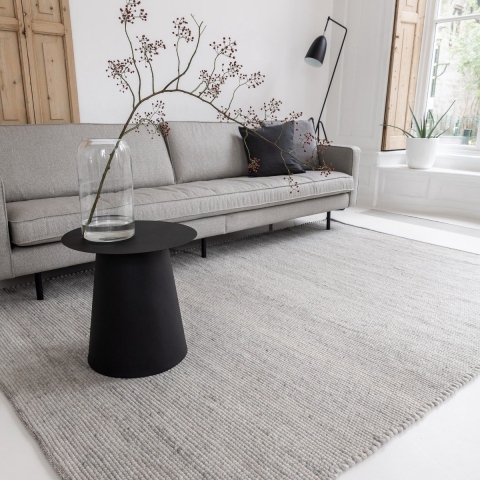 Interieur05 Wollen Vloerkleed Lichtgrijs Vik 200 x 290 cm (L)