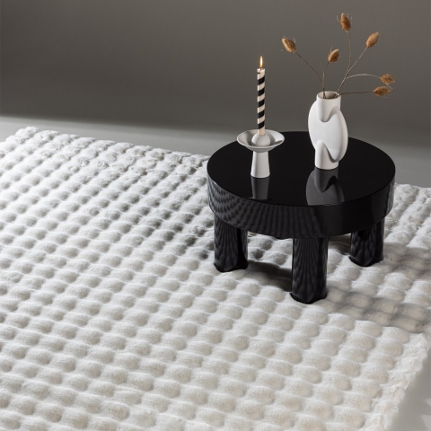 Nest living Espen Rechthoekig Vloerkleed - 160 x 230 cm - Wit