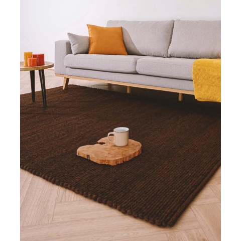 Nordic Weavers Wollen vloerkleed Lett - cacao - 250x340 cm
