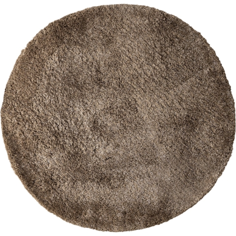 PTMD Jups Brown fabric handwoven carpet round M