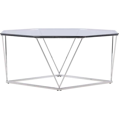 Fjôrd - Salontafel Österlen Zilver 100cm Glas