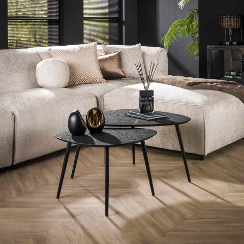 Fraaai - Lazio salontafel driehoekig grijs | set van 2