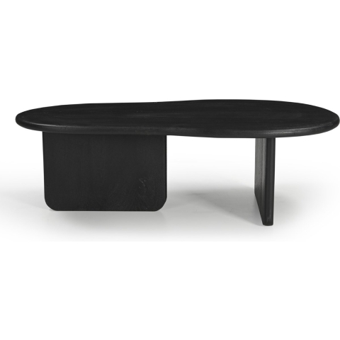 Giga Meubel - Salontafel Organisch 130cm - Zwart Mangohout - Sira