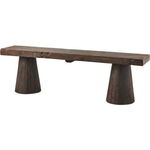 WOOOD Jonah Bijzettafel - Hout - Donkerbuin - 42x30x30