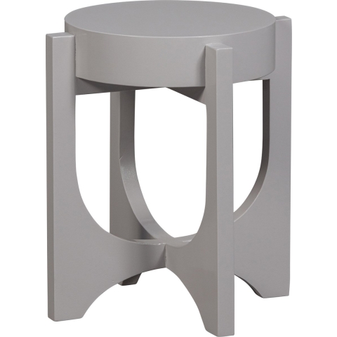 vtwonen Bijzettafel Hold Up - Mangohout - Warm Grijs