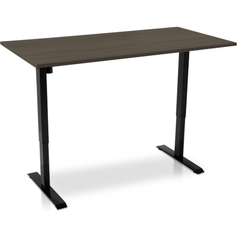Lineaflex MRC EASY elektrisch ARBO zit-sta bureau - blad bruin eiken