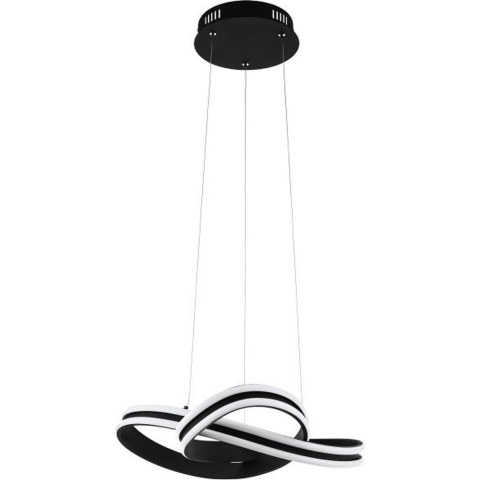 EGLO Corredera Hanglamp - LED - Ø 50 cm - Zwart|Wit