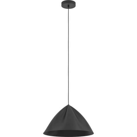 EGLO Podere Hanglamp - E27 - Ø 42,5 cm - Zwart - Staal