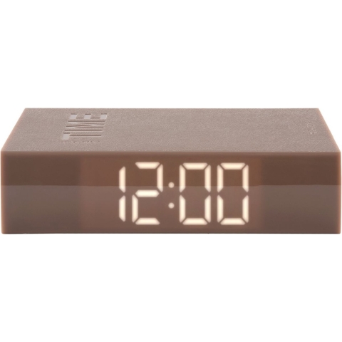 Karlsson - Alarm clock Book LED ABS warm grey