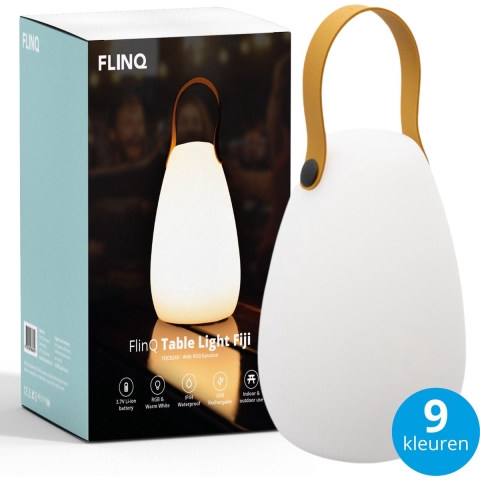 FlinQ Tafellamp Fiji Led IP44 incl. Accu 15 x 20cm