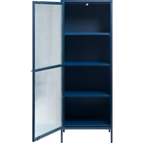 by fonQ Opal Vitrinekast - H 160 cm - Navy