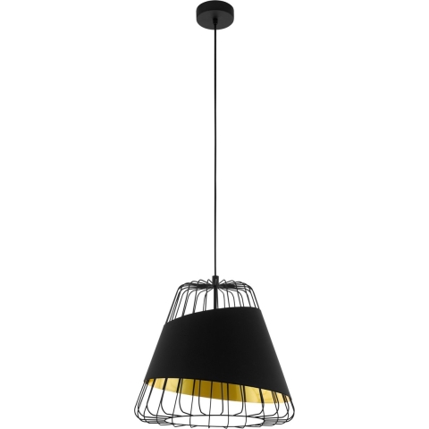 EGLO Austell Hanglamp - E27 - Ø 36 cm - Zwart|Goud