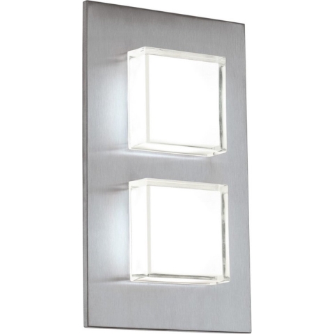 EGLO Tuinwandlamp LED Pias 2,5 W zilverkleurig 93365