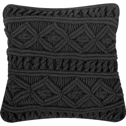 Beliani-MUDANYA -Sierkussen set van 2-Zwart-45 x 45 cm-Katoen