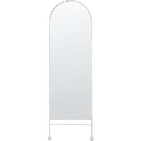 Beliani - JARNAGES - Wandspiegel - Wit - 45 x 145 cm - Ijzer