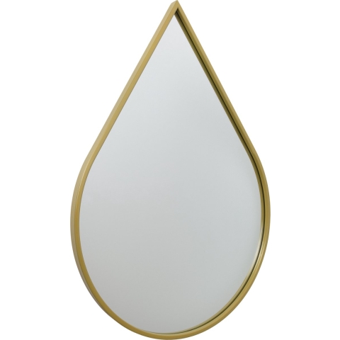 Fragix Boston Spiegel Druppel - Goud - Metaal - 50x70