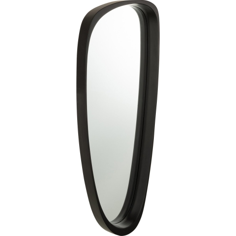 J-Line miroir Giles Lang - verre - noir - 33 x 89 cm