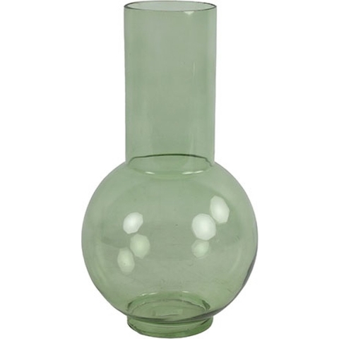 Countryfield Bloemenvaas Catlin - groen - glas - D20 x H36 cm