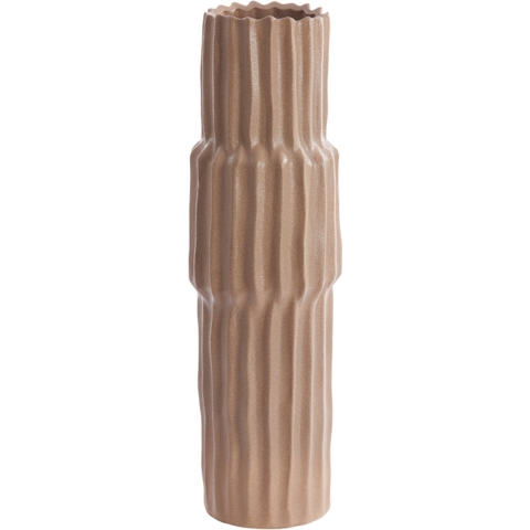 Light&living Vaas deco Ø17x58 cm LONGA keramiek grijs bruin