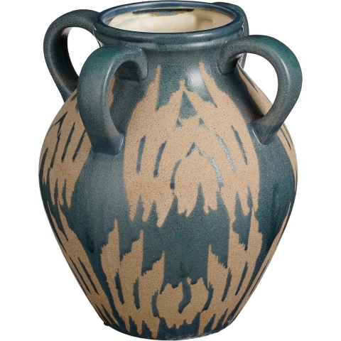Mica Decorations Caldo Vaas - L25 x B24 x H30 cm - Donkerblauw