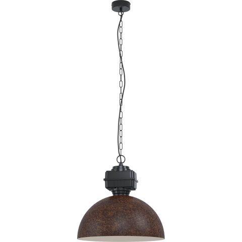 EGLO Rockingham - Hanglamp - E27 - Ø 53 cm - Zwart|Bruin