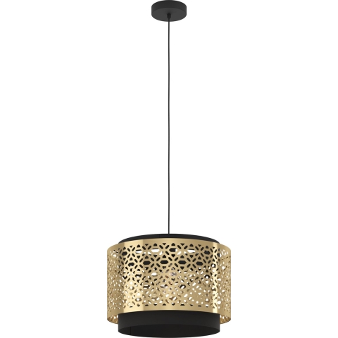 EGLO Sandbach Hanglamp - E27 - Ø 42 cm - Zwart|Goud - Staal
