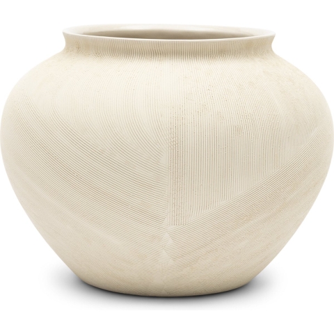 Riviera Maison Vaas Beige - Bergerac - Aardewerk (ØxH) 30,5x21