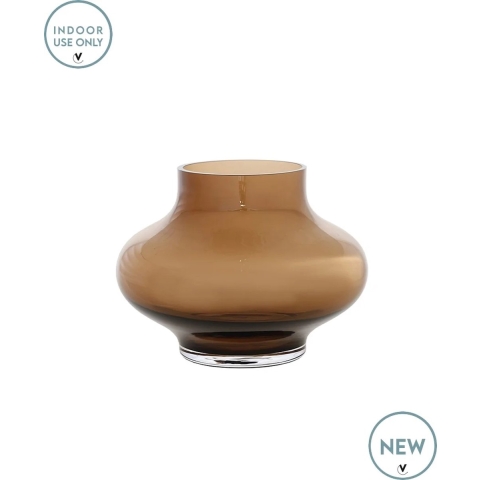 Vase The World Ruvuma S taupe Ø20 x H15 cm