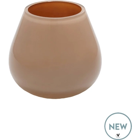 Vase The World Tasman XS sand Ø12,5 x H11,5 cm 2 stuks