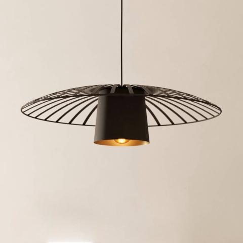 EGLO Felixkirk Hanglamp - E27 - Ø 57 cm - Zwart|Goud - Staal