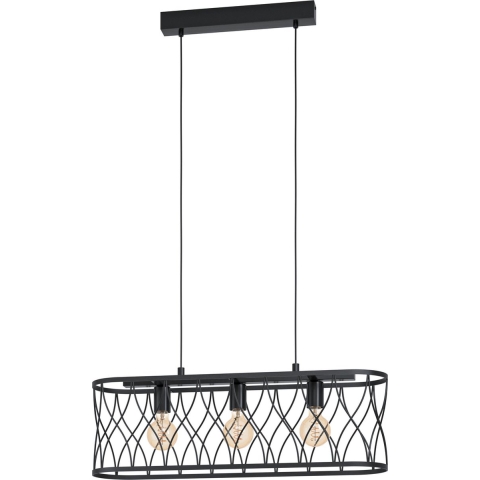 EGLO Giltspur Hanglamp - E27 - 77 cm - Zwart
