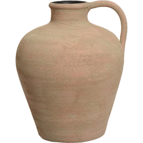 Decoris Vaas - kruik model - terracotta - licht bruin - D25 x H30 cm