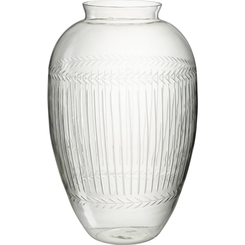 J-Line vaas Massif - glas - transparant