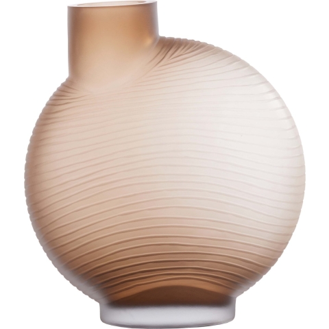Light & Living Light&living Vaas 33x16,5x36,5 cm TORNA glas bruin