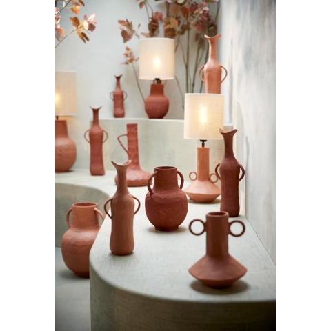 Light & Living Light&living Vaas deco 17x11x50,5 cm ANCONI steenrood