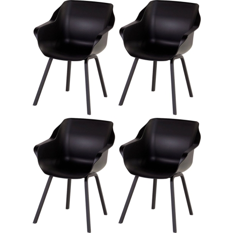 Hartman Sophie Element Tuinstoel - Set van 4 - Carbon Black