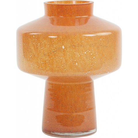 Light & Living Light&living Vaas Ø23,5x29,5 cm TRASMON glas perzik