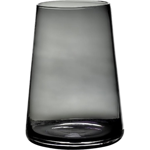 Maison Péderrey Vaas Mond geblazen glas Glas Zwart D 20 cm H 28 cm